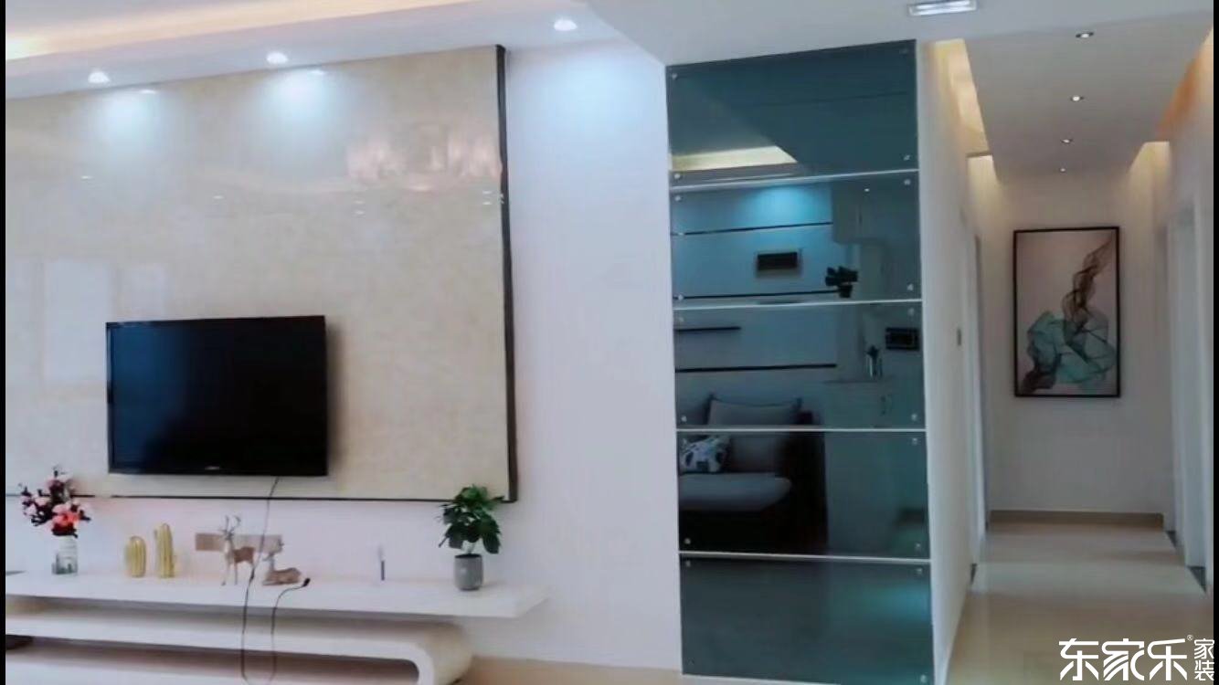 100平米現(xiàn)代簡約風格客廳玄關(guān)設(shè)計展示圖