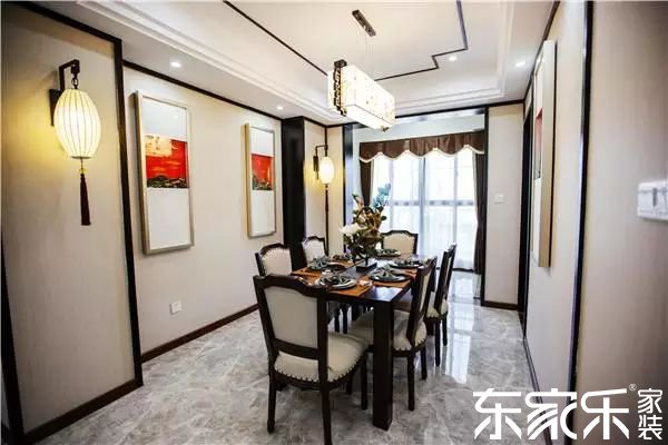 中式風(fēng)裝修效果圖-餐廳掛畫(huà)