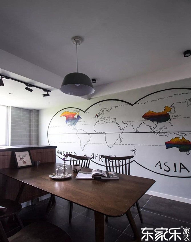 現(xiàn)代與北歐混搭裝修效果圖，簡單搭配又不失個(gè)性